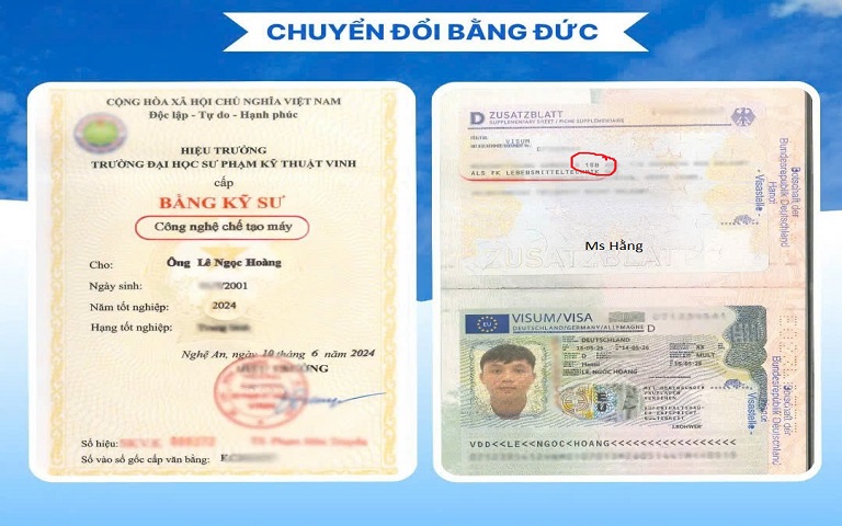 Visa 18b đã về cho Ngân, Hoàng, Tùng